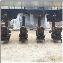 鑄銅關(guān)公 制作銅魚雕塑廠家