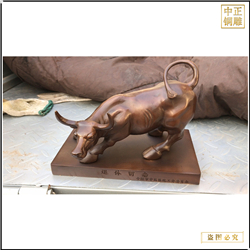 鑄銅關公 華爾街銅牛雕塑擺件