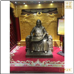 少數民族忽必烈人物雕塑 