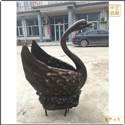 廣場(chǎng)銅天鵝雕塑加工制作