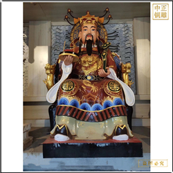 純銅寺廟神像擺件 純銅寺廟神像擺件