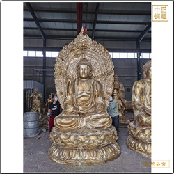 鑄銅關公 釋迦牟尼佛銅像批發
