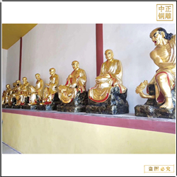 鑄銅關公 十八尊者站像雕塑鑄造