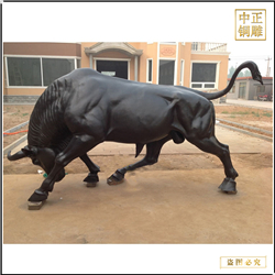 奔牛銅雕制作 奔牛銅雕制作