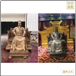 鑄銅關公 朱棣銅雕塑鑄造廠