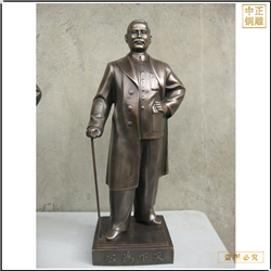 鑄銅關公 孫中山站像雕塑
