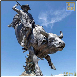 鑄銅關公 斗牛士銅牛雕塑