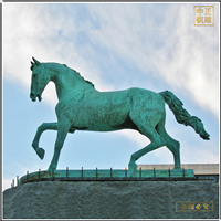 仿古青銅色銅馬雕塑 仿古青銅色銅馬雕塑