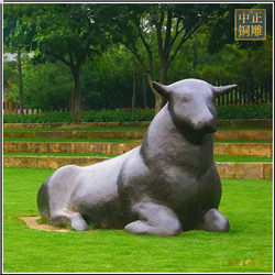 鑄銅關公 園林銅牛雕塑制作