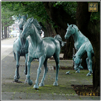 鑄銅關(guān)公 景觀銅雕馬雕塑