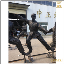 鑄銅關公 現代城市人物銅雕塑