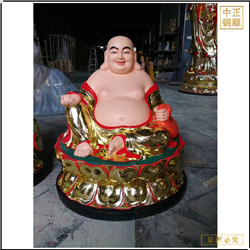 鑄銅關公 大肚彌勒佛銅像