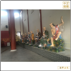 鑄銅關公 制作銅雕十八羅漢坐像