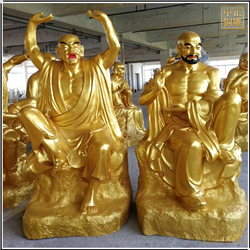 鑄銅關公 坐像銅雕十八羅漢