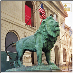 鑄銅關公 青銅雄獅圖片