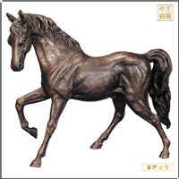 鑄銅關公 銅雕馬景觀雕塑