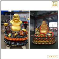 鑄銅關公 寺廟彌勒佛銅像鑄造報價