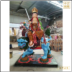 鑄銅關公 寺院廟宇文殊普賢雕塑