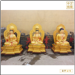 定做寺廟西方三圣佛像 定做寺廟西方三圣佛像