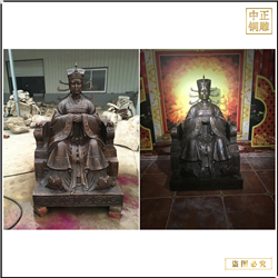 鑄銅關公 純銅古代美女銅雕塑