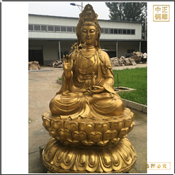 鑄銅關公 黃銅觀音佛像圖片