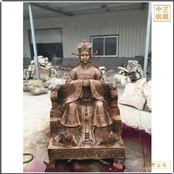 鑄銅關公 小型人物雕塑廠家