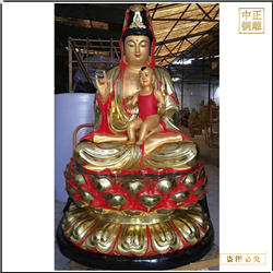 鑄銅關(guān)公 觀音菩薩雕塑總高3米