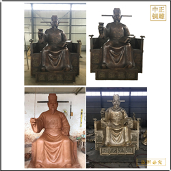 鑄銅關(guān)公 古代人物坐像鑄造廠家