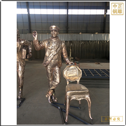 鑄銅關(guān)公 吹拉彈唱人物雕塑鑄造