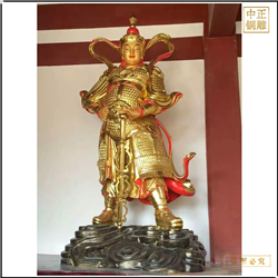 鑄銅關公 銅雕韋陀像全身像