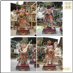 鑄銅關公 大型純銅四大天王銅佛像制作