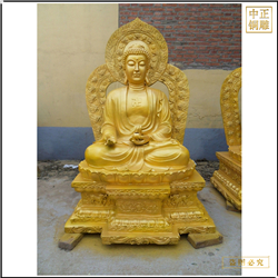 鑄銅關公 西方三圣銅像擺件價格