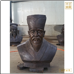 鑄銅關公 古代人物半身像制作