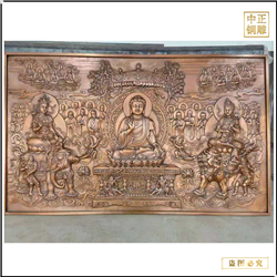 鑄銅關公 寺廟銅浮雕壁畫墻