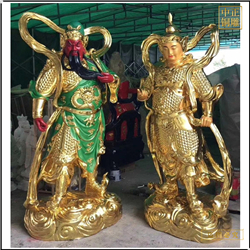 鑄銅關公 小型38公分韋陀銅佛像