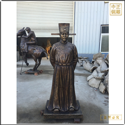 鑄銅關公 古代少年人物雕塑