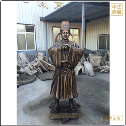 鑄銅關公 純銅行禮古代人物雕塑