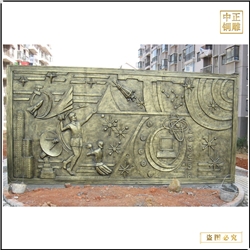 鑄銅關(guān)公 校園景觀銅浮雕鑄造