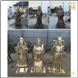 鑄銅關(guān)公 古代人物銅雕塑加工