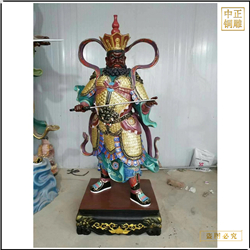 鑄銅關(guān)公 大型彩繪四大天王銅像