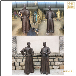 鑄銅關公 旅游景點古代人物銅雕擺件定做