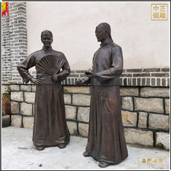 鑄銅關公 景觀古代人物雕塑