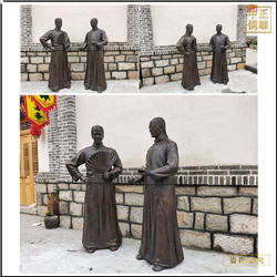 鑄銅關公 古代人物雕塑現貨出售