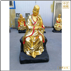 鑄銅關公 新出廠銅雕十八羅漢佛像