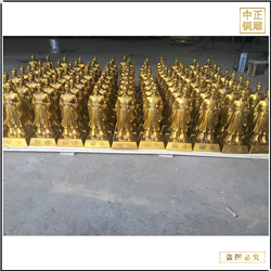 鑄銅關公 小型商圣人物銅雕塑擺件