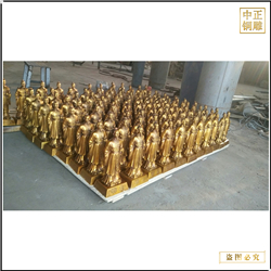 鑄銅關公 鎏金小型商圣銅雕塑鑄造