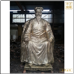 鑄銅關(guān)公 貼金宗祠人物雕塑