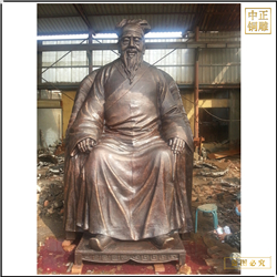 鑄銅關(guān)公 室內(nèi)大型宗祠人物雕塑