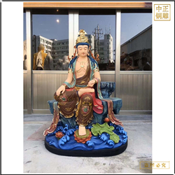 鑄銅關(guān)公 手拿寶劍文殊普賢銅佛像