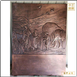 鑄銅關公 醫院銅浮雕背景墻制作